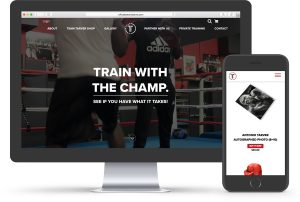 antonio tarver boxer website design