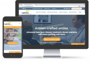 dentist website design periodontist lightfoot center for laser periodontics lanap